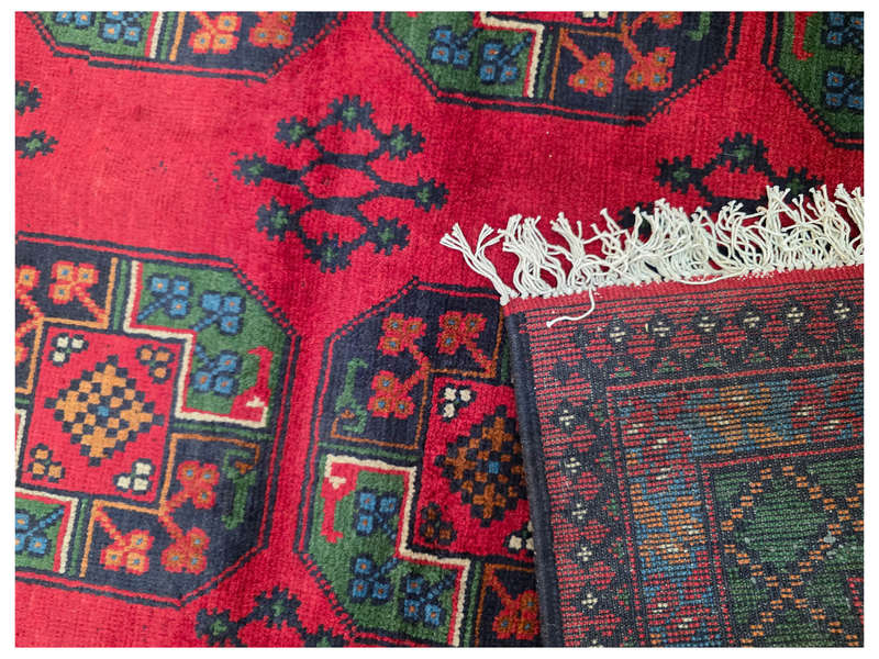 Stunning Afghan Kunduz Handmade Carpet 202 x 152 CM