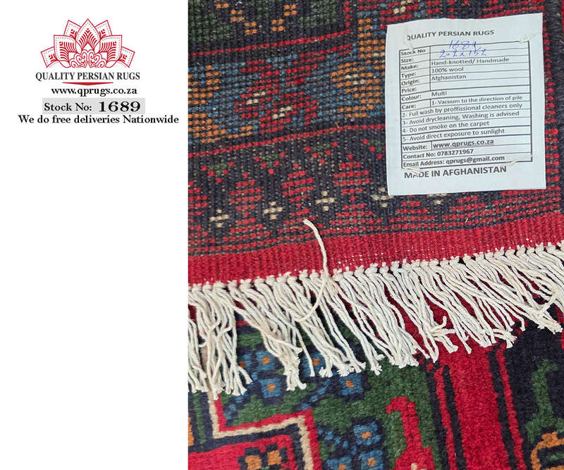 Stunning Afghan Kunduz Handmade Carpet 202 x 152 CM