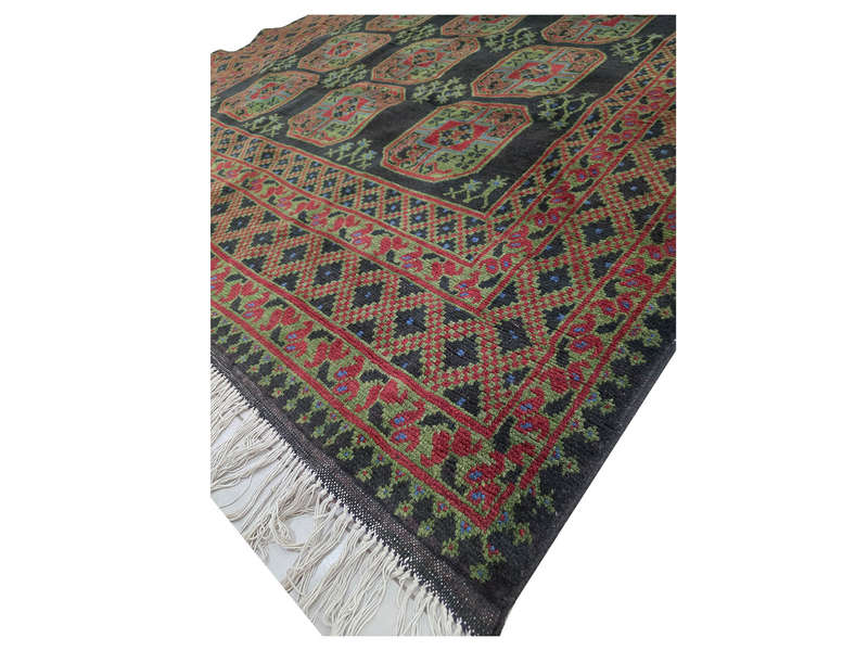 Rare Afghan Kunduz Elephant Foot Design Carpet 299 x 202 CM