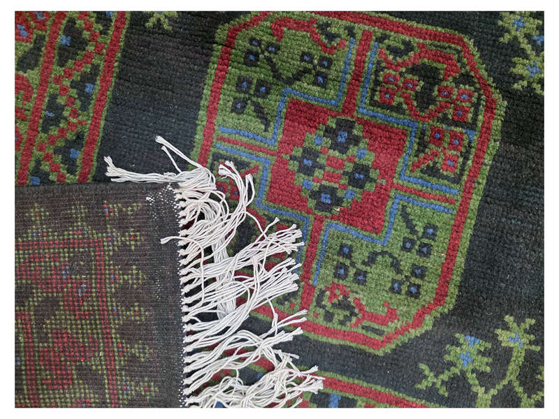 Rare Afghan Kunduz Elephant Foot Design Carpet 299 x 202 CM