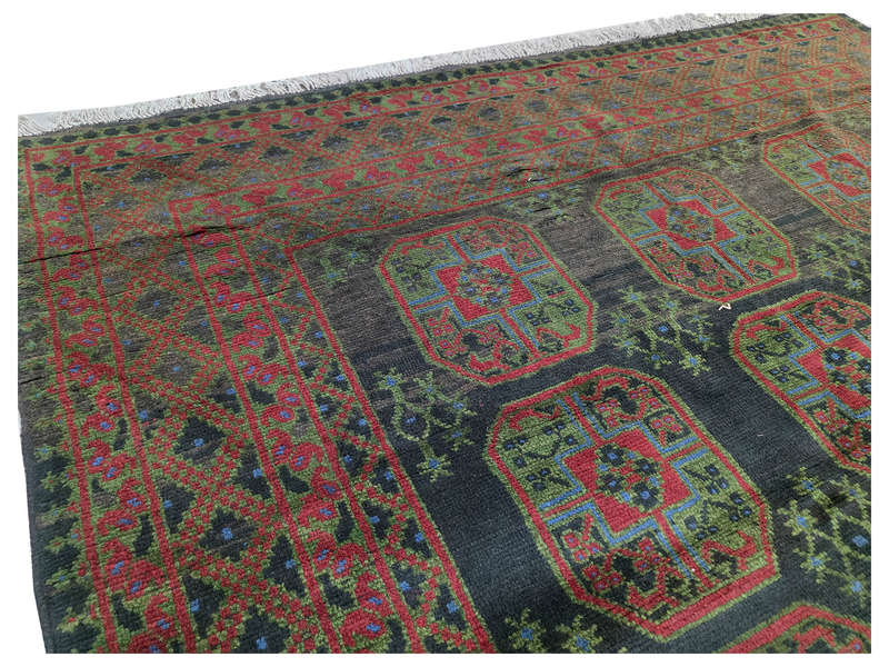 Rare Afghan Kunduz Elephant Foot Design Carpet 299 x 202 CM