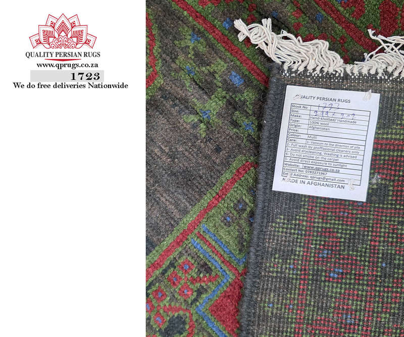 Rare Afghan Kunduz Elephant Foot Design Carpet 299 x 202 CM