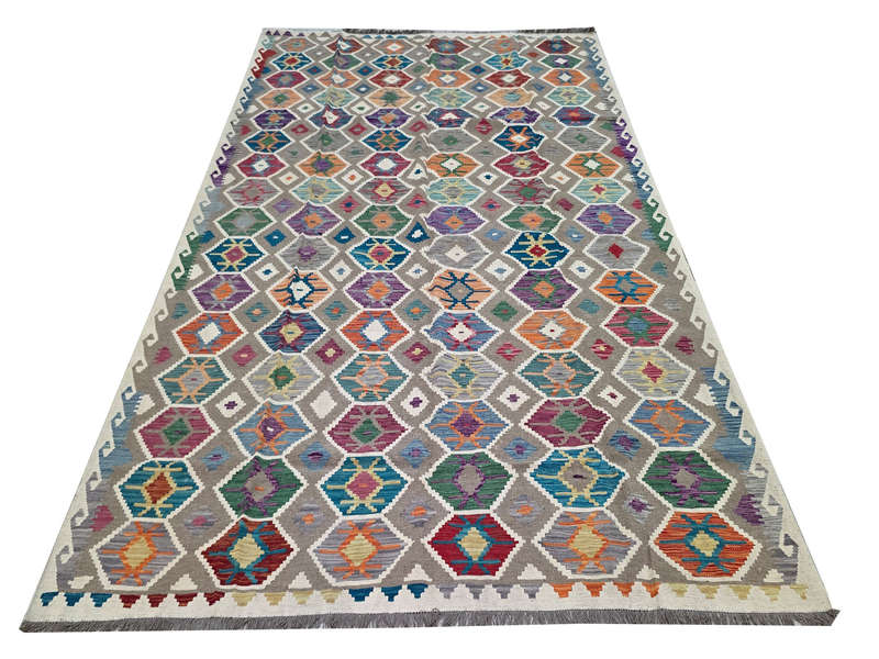 Beautiful Fine Qazni Handmade Kilim 355 x 258cm