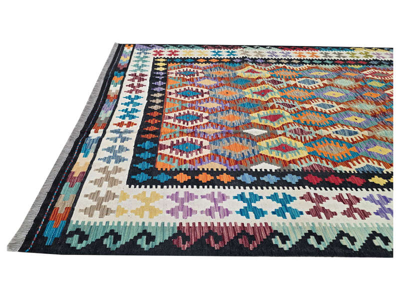 Gorgeous Afghan Handmade Kilim 291 x 205 cm