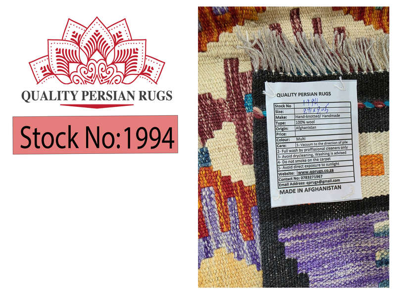 Gorgeous Afghan Handmade Kilim 291 x 205 cm