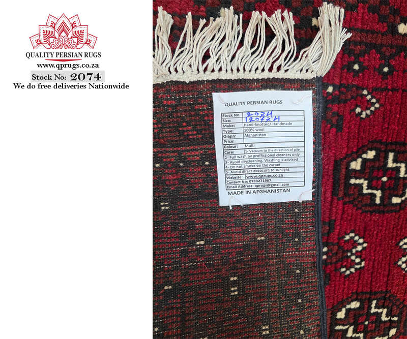 Gorgeous Afghan Bukhara Design Carpet - 120 x 74 CM
