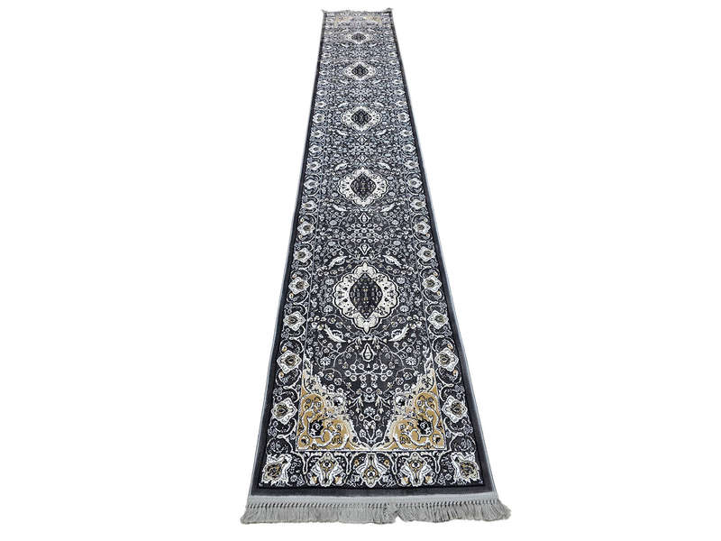 Gorgeous Dark Grey Machine Made Runner 500 x 80 CM