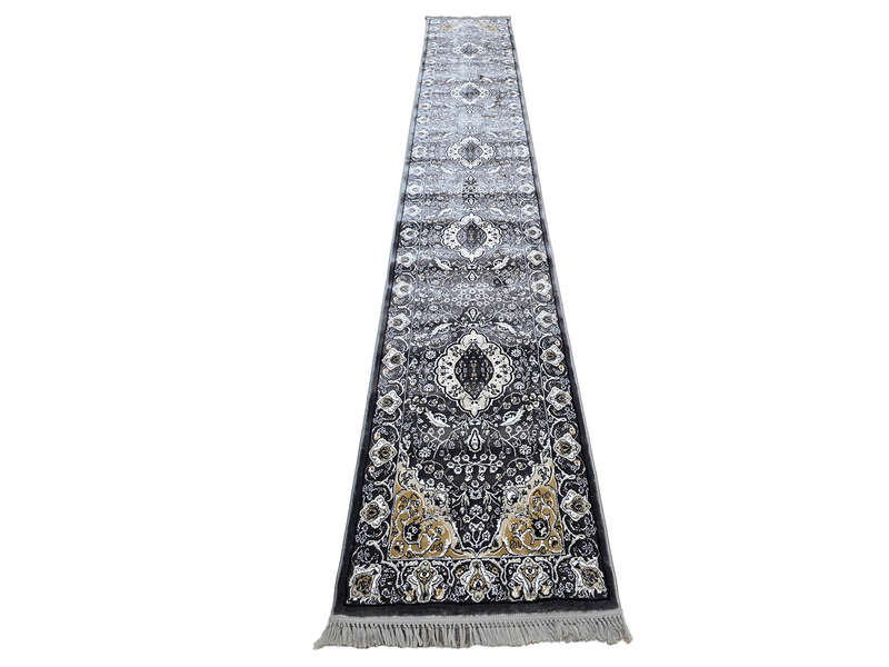 Gorgeous Dark Grey Machine Made Runner 500 x 80 CM