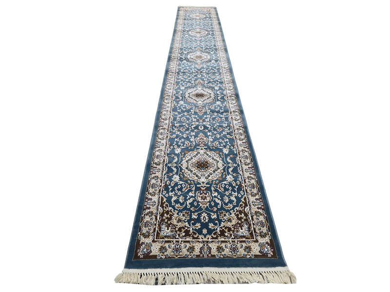Beautiful Kashan Design Machine Made Runner 500 x 80 CM