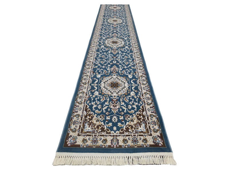 Beautiful Kashan Design Machine Made Runner 500 x 80 CM