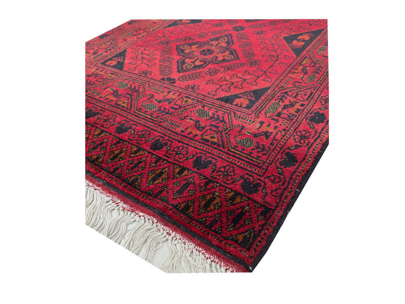 Stunning Afghan Turkman Carpet 201 x 79 cm