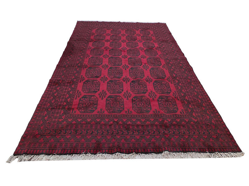 Beautiful Red Afghan Handmade Carpet 332 x 245 CM