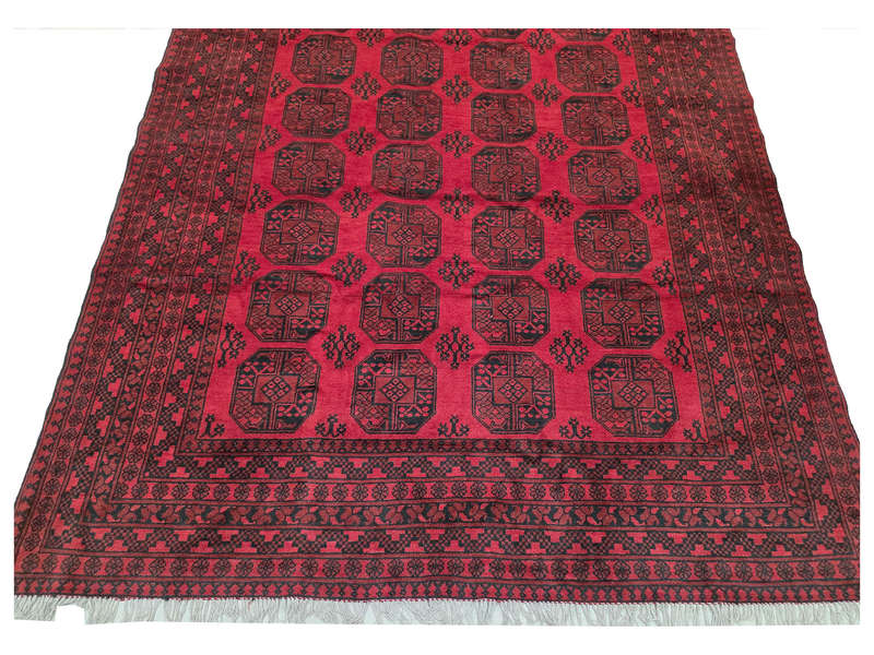 Beautiful Red Afghan Handmade Carpet 332 x 245 CM