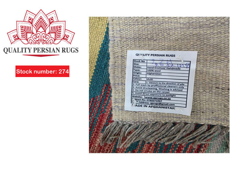 Fine Afghan Handmade modern rug 205 x 148 cm