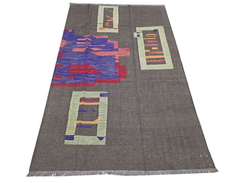 Stunning Afghan Handmade modern rug 246 x 169cm
