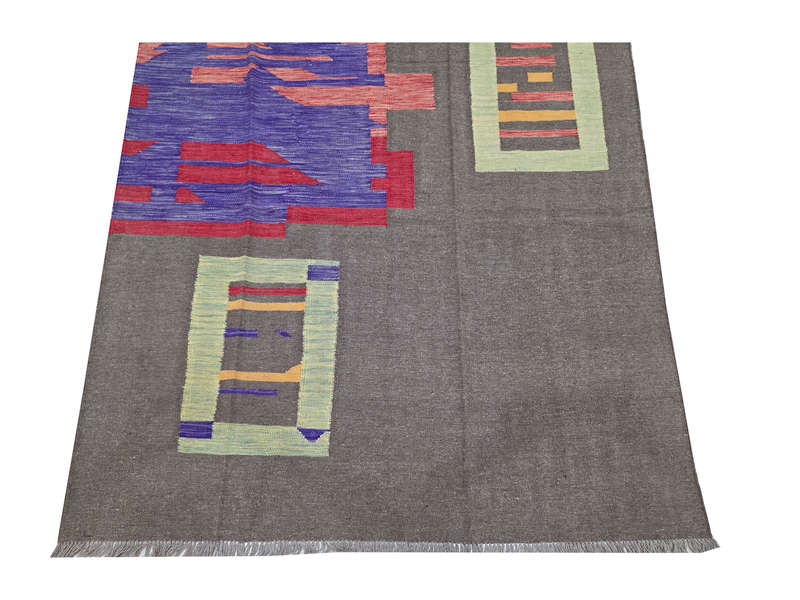 Stunning Afghan Handmade modern rug 246 x 169cm