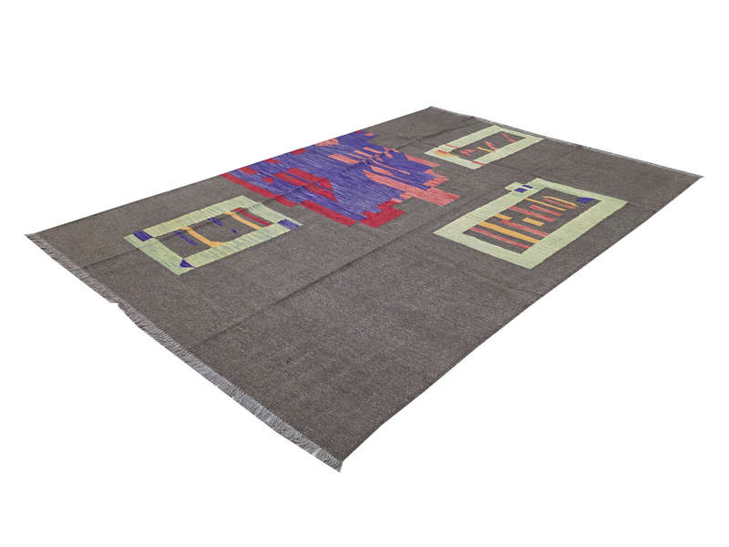 Stunning Afghan Handmade modern rug 246 x 169cm