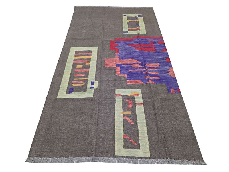 Stunning Afghan Handmade modern rug 246 x 169cm