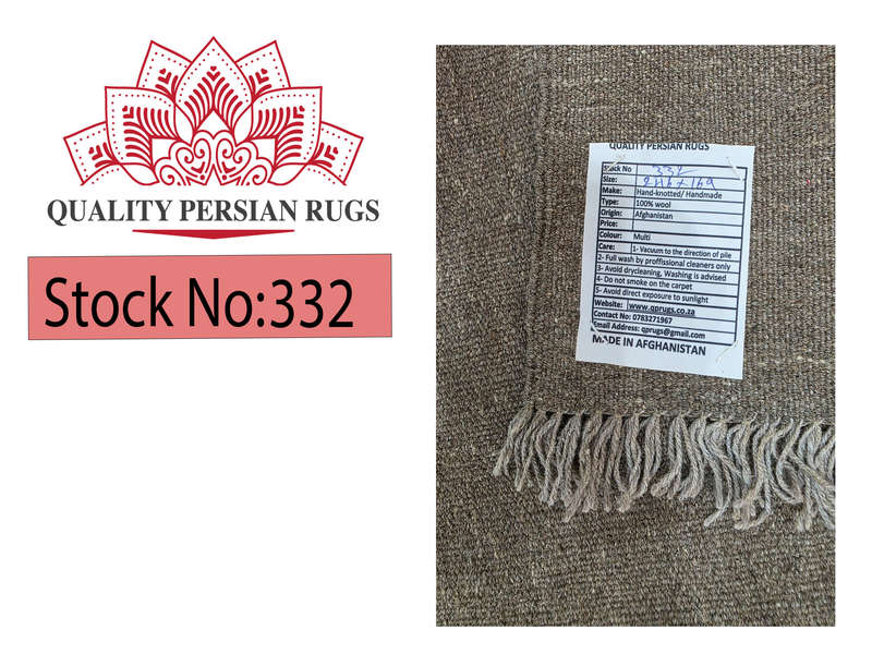 Stunning Afghan Handmade modern rug 246 x 169cm