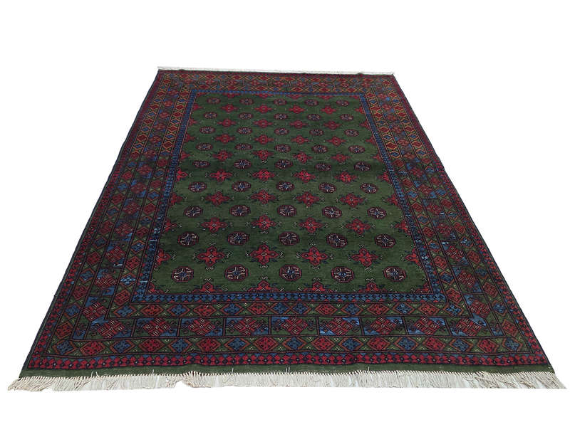 Stunning Afghan Kunduz Bukhara Design Carpet 233 x 171 CM
