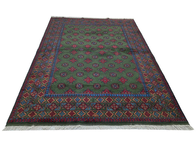 Stunning Afghan Kunduz Bukhara Design Carpet 233 x 171 CM