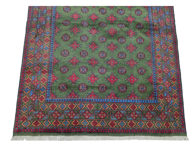 Stunning Afghan Kunduz Bukhara Design Carpet 233 x 171 CM
