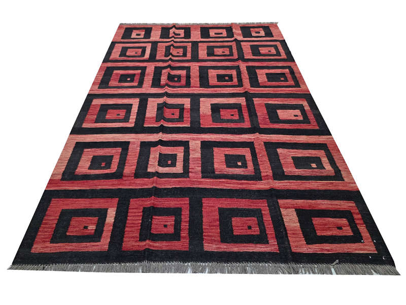 Fine Afghan Handmade modern rug 241 x 183cm