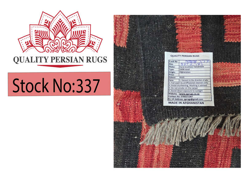 Fine Afghan Handmade modern rug 241 x 183cm