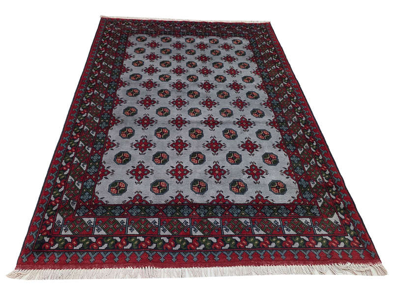 Stunning Afghan Kunduz Bukhara Carpet 241 x 166 CM