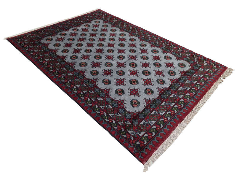 Stunning Afghan Kunduz Bukhara Carpet 241 x 166 CM