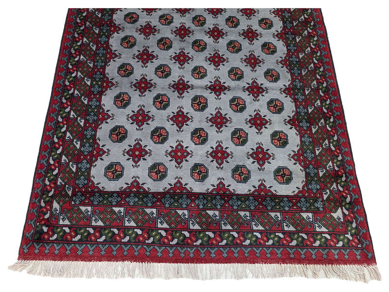 Stunning Afghan Kunduz Bukhara Carpet 241 x 166 CM