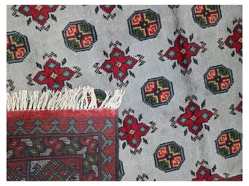 Stunning Afghan Kunduz Bukhara Carpet 241 x 166 CM
