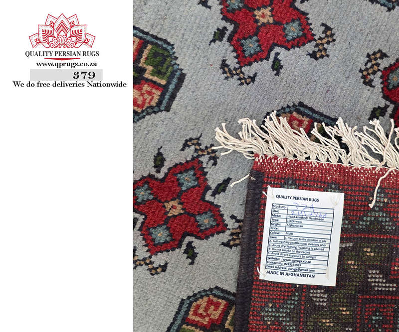 Stunning Afghan Kunduz Bukhara Carpet 241 x 166 CM