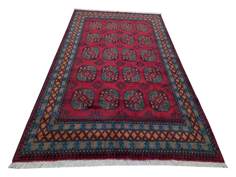 Fine Elephant design Afghan Kunduz Carpet 290 x 200 cm