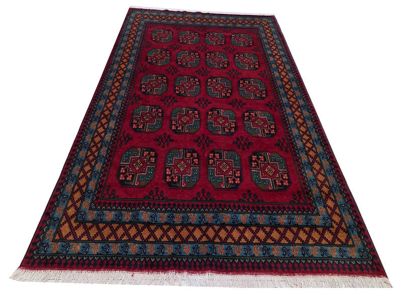 Fine Elephant design Afghan Kunduz Carpet 290 x 200 cm