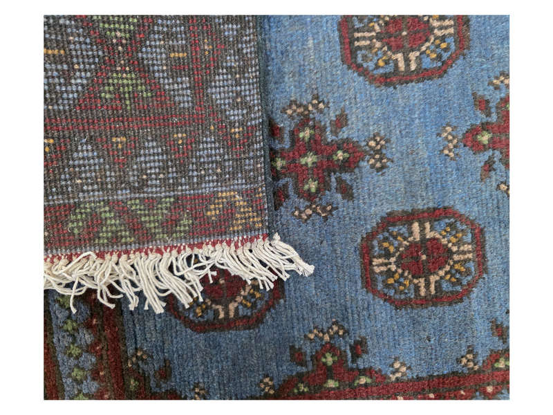 Rare Afghan Kunduz Carpet 588 X 77 cm