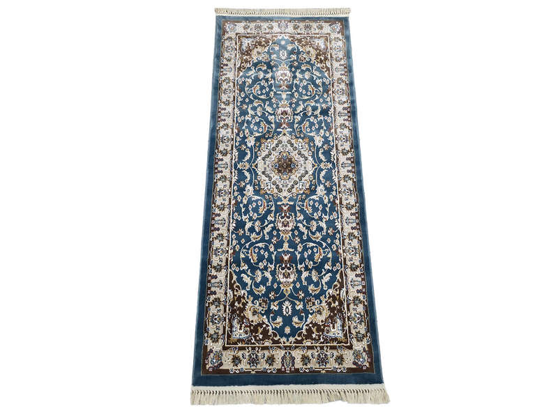 Gorgeous Blue Color Machine Made Passage Runner 200 X 80 CM