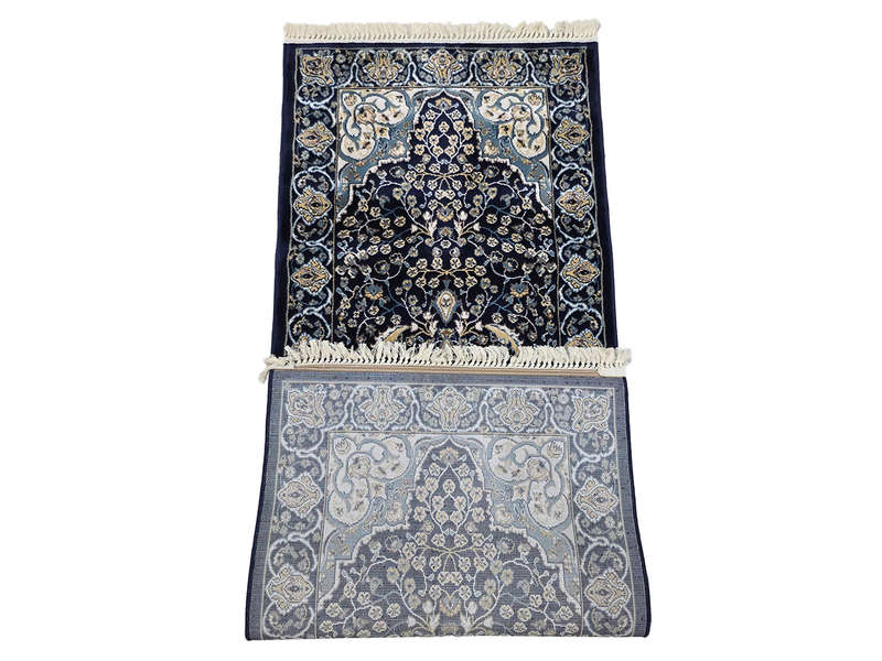 2 Meter Navy Machine Made Passage Runner 200 X 80 CM
