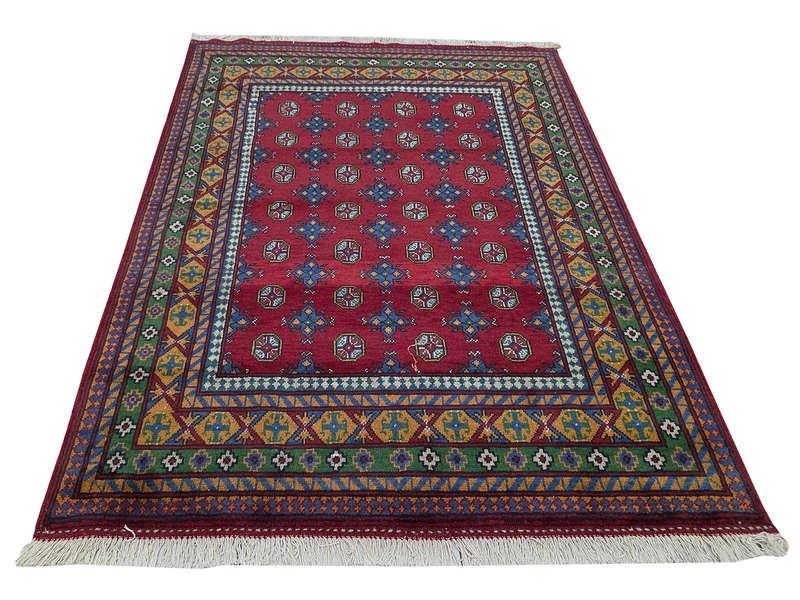 Beautiful Afghan Kunduz Bukhara Carpet 203 x 153 CM