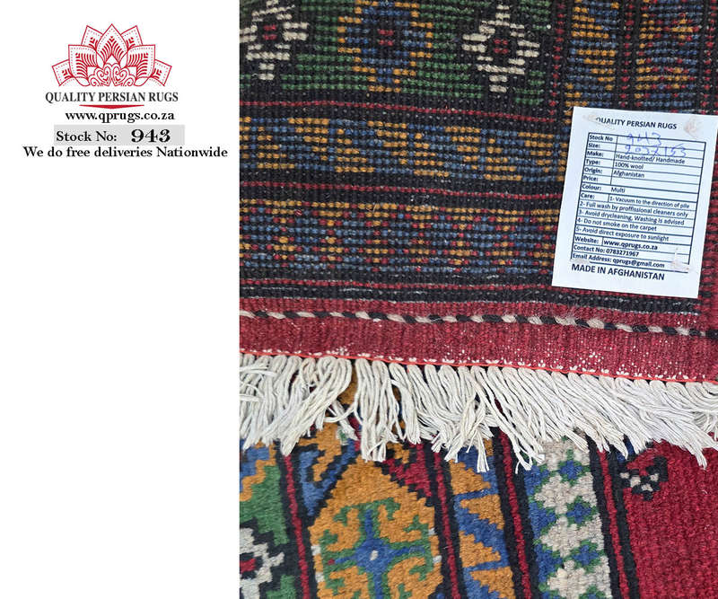 Beautiful Afghan Kunduz Bukhara Carpet 203 x 153 CM