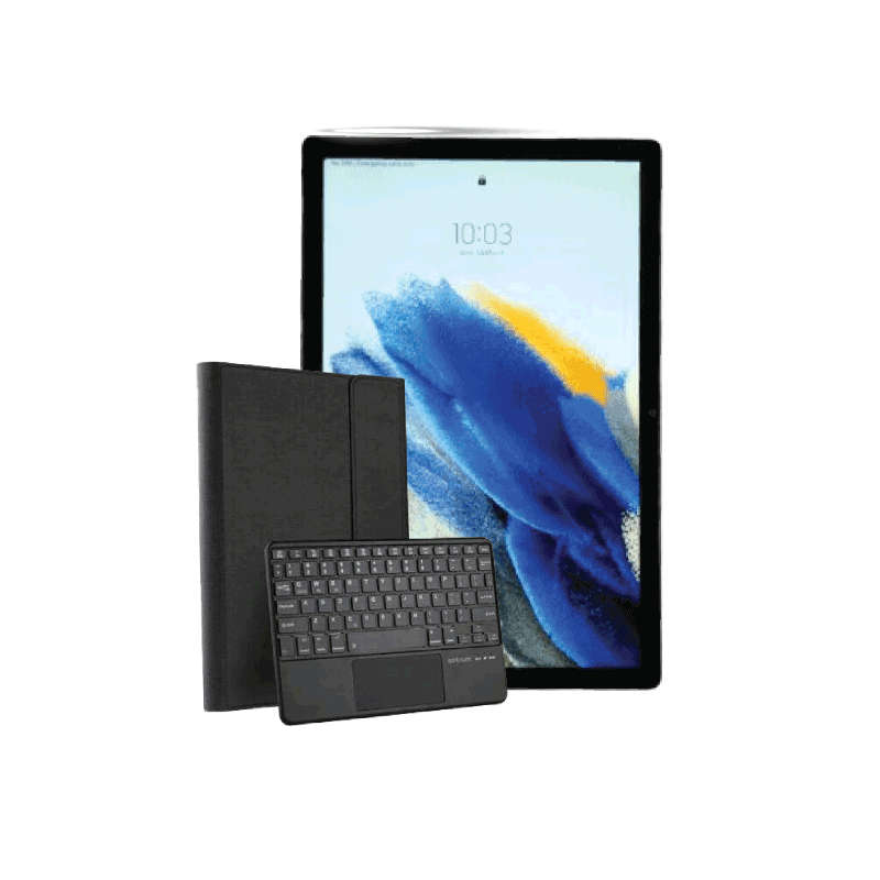 Refurbished Samsung Tab A8 with Keyboard Case Bundle