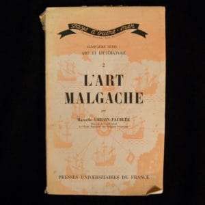 L'Art Malgache of Marcelle Urbain-Faublee. Cinquieme Serie: Art et Litterature. -