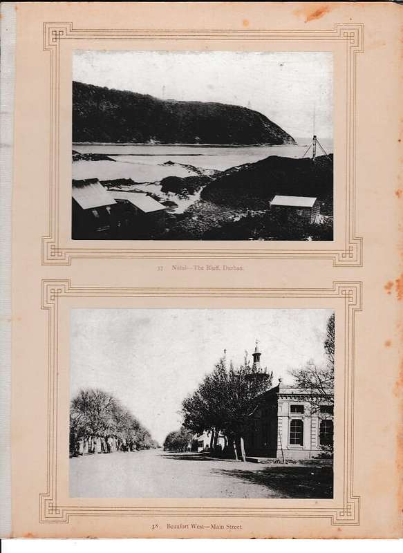 Natal - The Bluff, Durban and Beaufort West - Main Street. - Sam Alexander