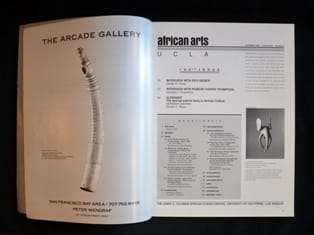 African Arts - Edited by Donald J. Cosentino and Doran H. Ross - 1400g