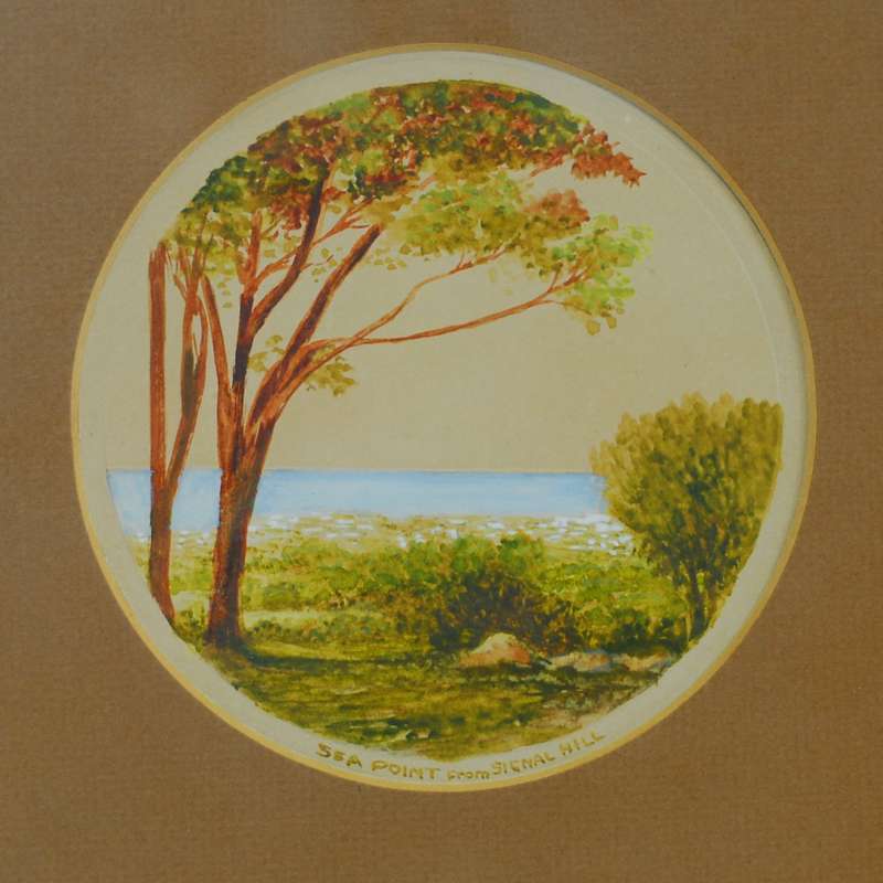 Three Circular Watercolours of the Cape - WHA