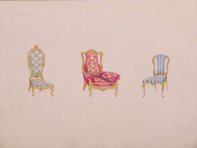 A Series of Designs of Furniture & Decoration in the Styles of Louis XIVth, Francis 1st, Elizabet...