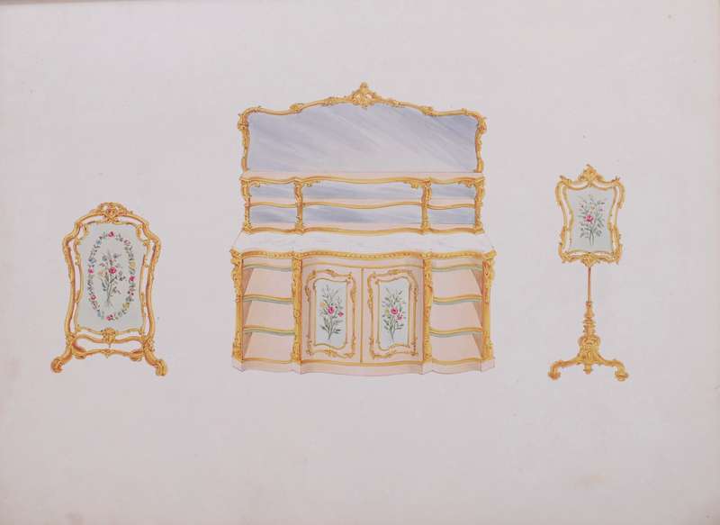 A Series of Designs of Furniture & Decoration in the Styles of Louis XIVth, Francis 1st, Elizabet...