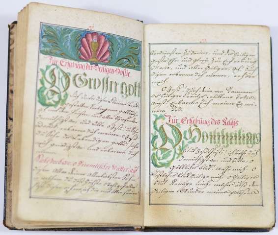 A Manuscript German Fraktur Prayerbook -