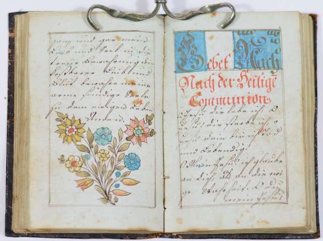 A Manuscript German Fraktur Prayerbook -