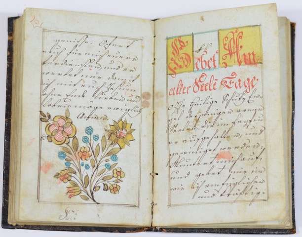 A Manuscript German Fraktur Prayerbook -